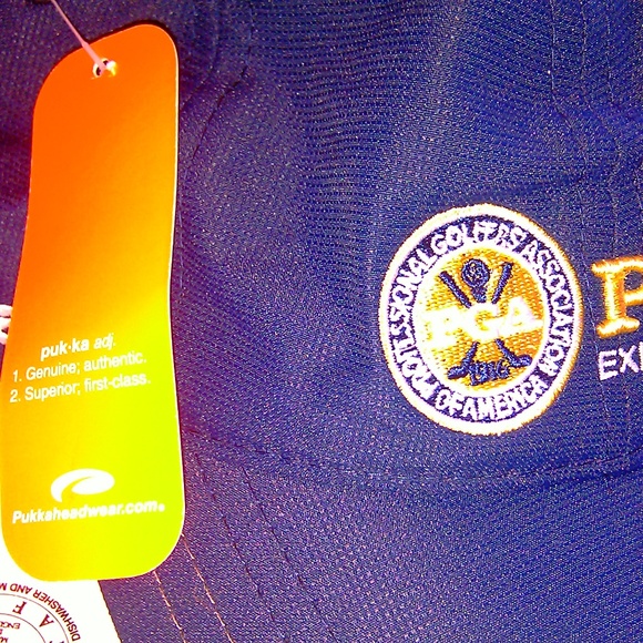 NWT PGA Tour Golf Hat Baseball Cap Set Gift Vegas Souvenir New Matching Coozie - Picture 2 of 8